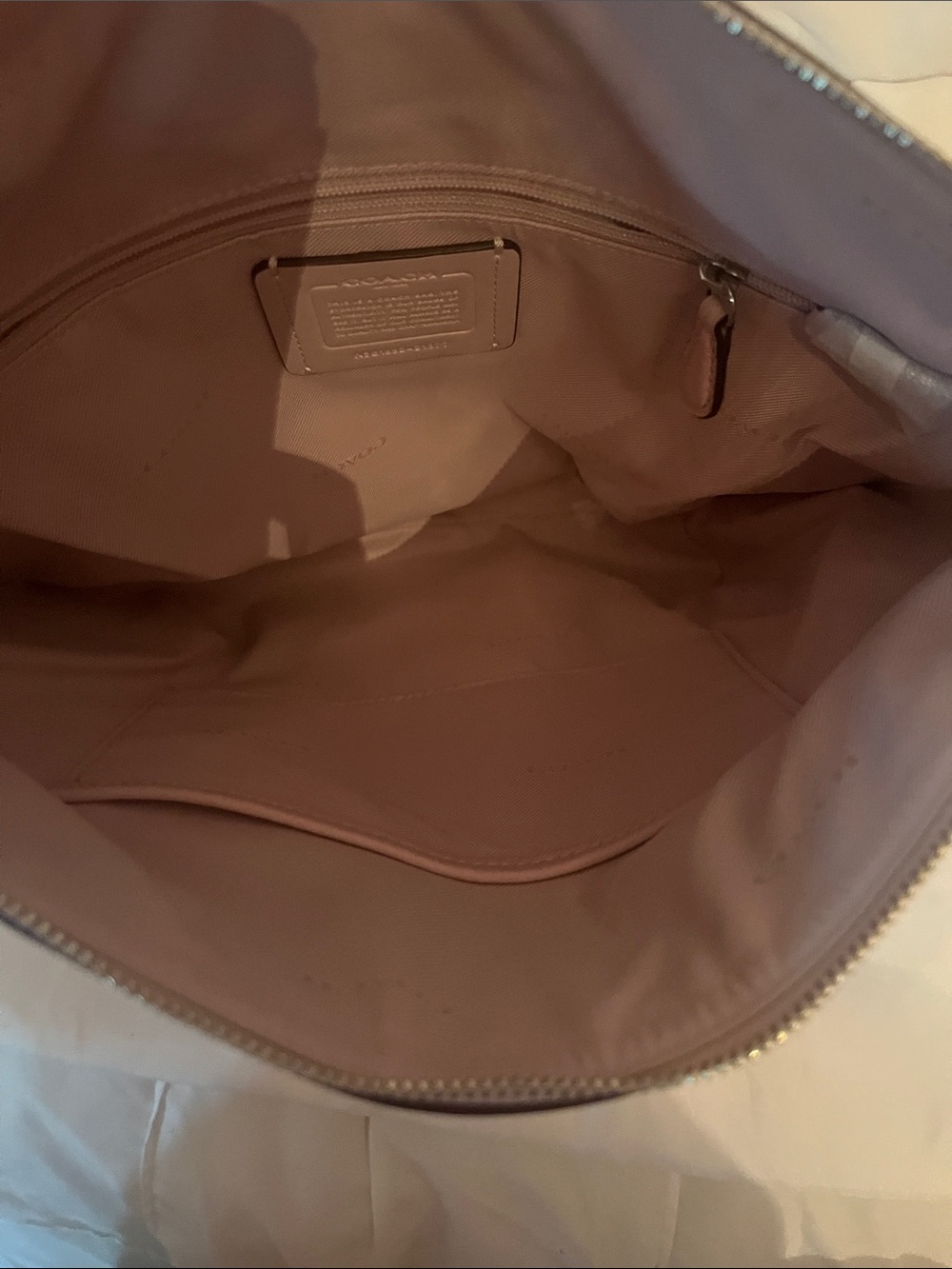 Coach Pink Pebbled Leather Crossbody Bag - Picture 9 of 12